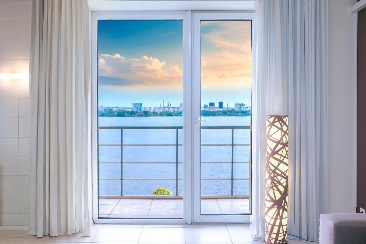 Сичеславская Набережная 39,Видовая,Центр Мост Сити Dnipro Exterior foto