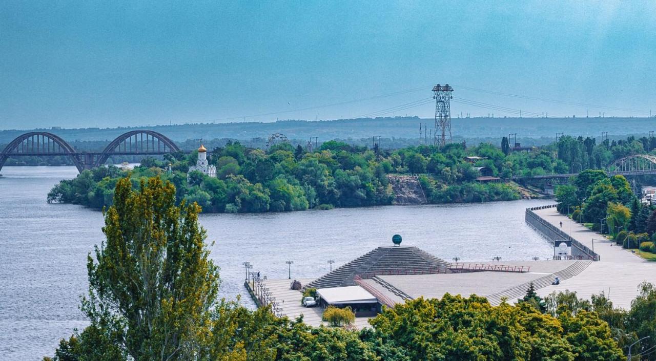 Сичеславская Набережная 39,Видовая,Центр Мост Сити Dnipro Exterior foto